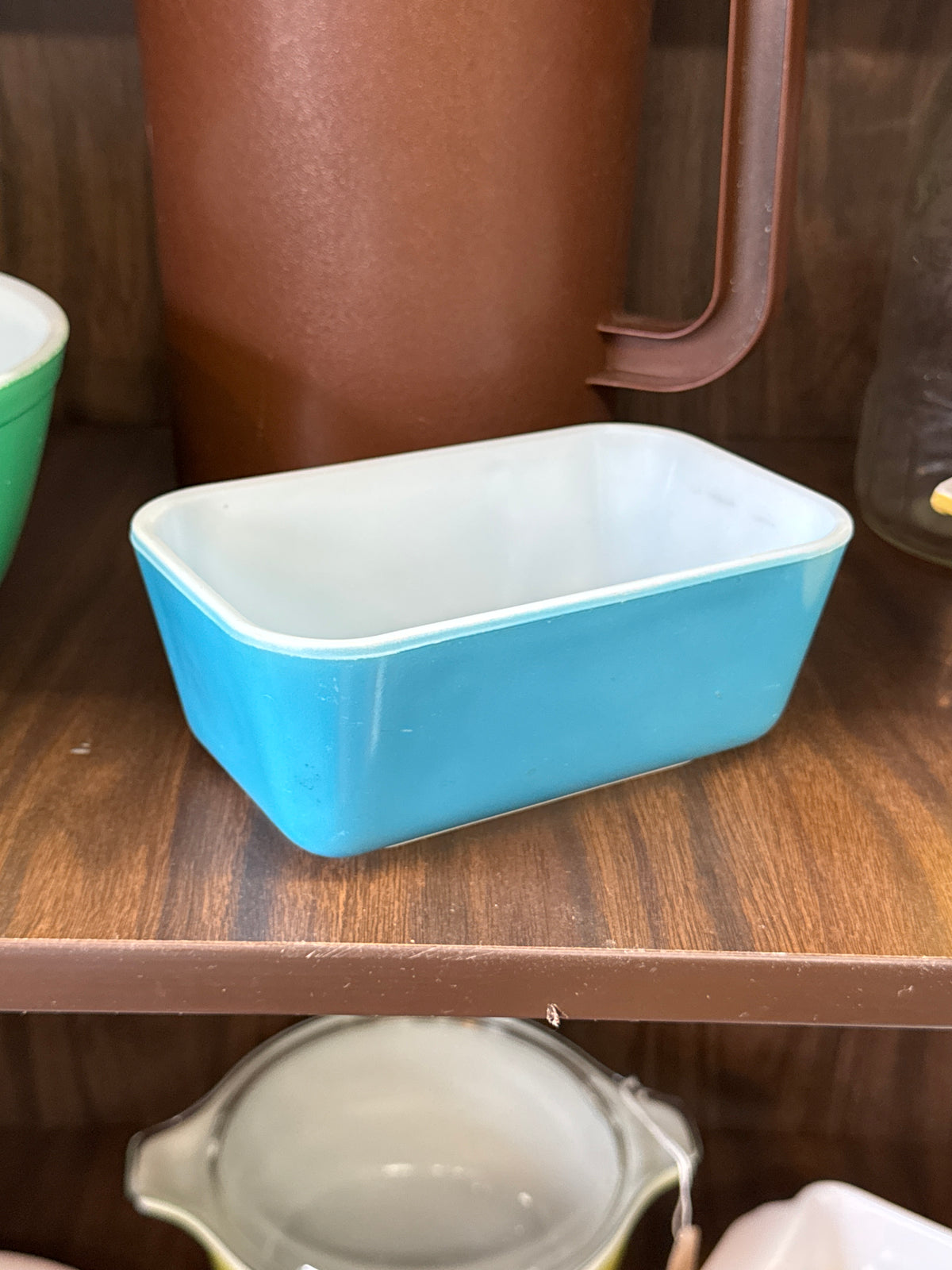Blue Refrigerator Dish Pyrex #502