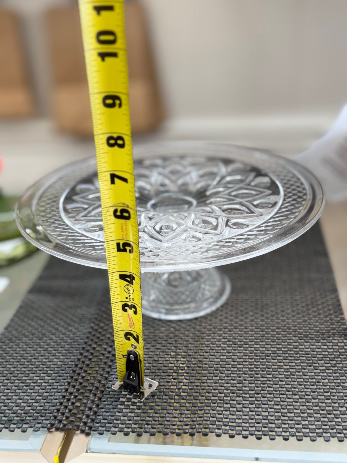 Crystal Glass Cake Stand