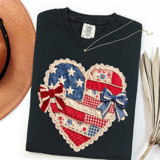 USA Heart • ADULT Comfort Color T-Shirt