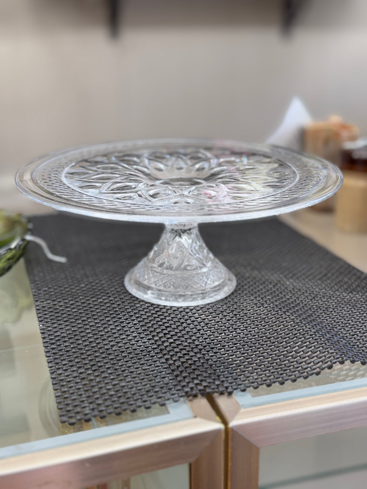 Crystal Glass Cake Stand