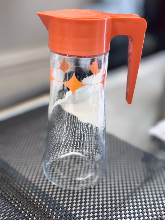 Retro Glass Pitcher
