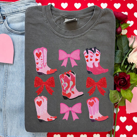 Boots & Bows • ADULT Comfort Color T-Shirt
