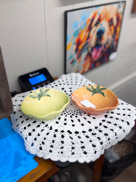 Two Tomato Dish Plates