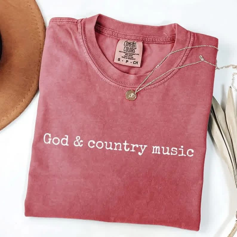God & county music • ADULT Comfort Color T-Shirt