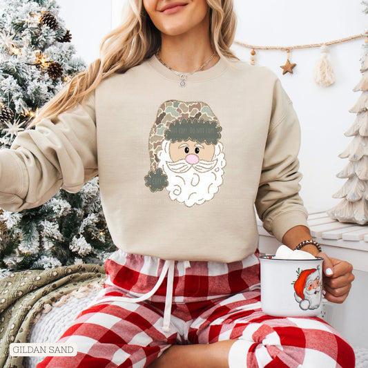 Camo Santa • ADULT CREWNECK
