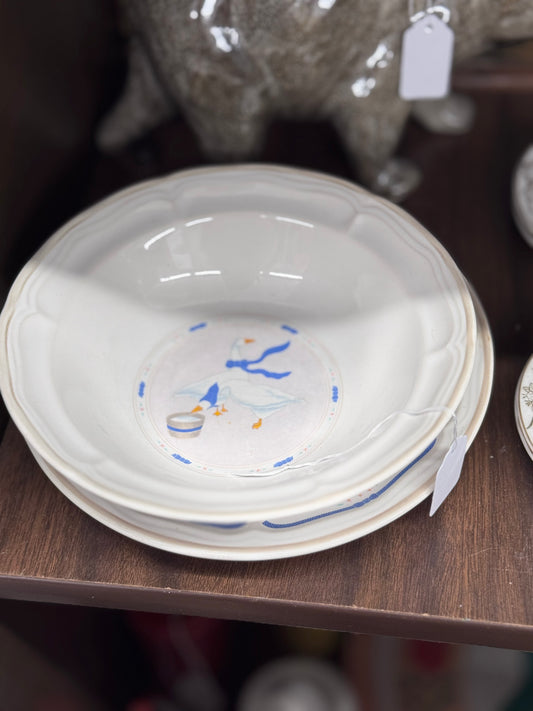 Geese Plate & Bowl Set