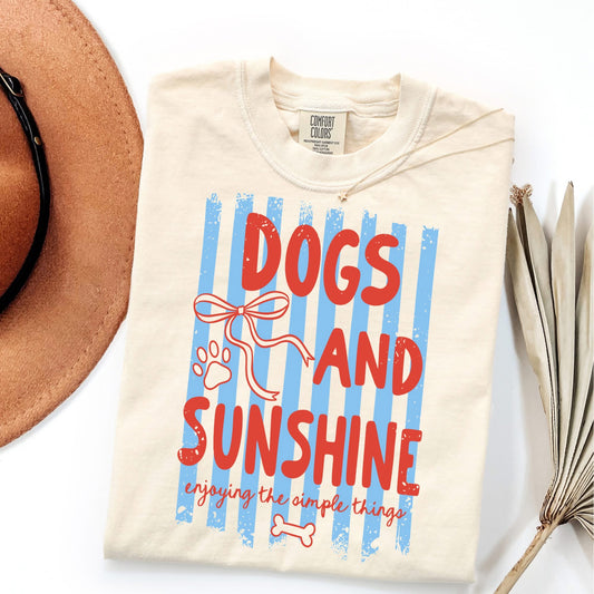 Dogs & Sunshine • ADULT Comfort Color T-Shirt