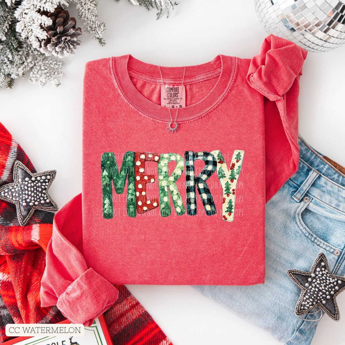 Merry • ADULT Comfort Color Long Sleeve