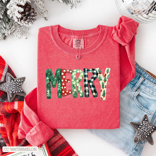 Merry • ADULT Comfort Color Long Sleeve