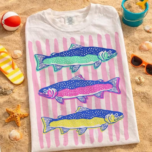 Stacked Fish • ADULT Comfort Color T-Shirt