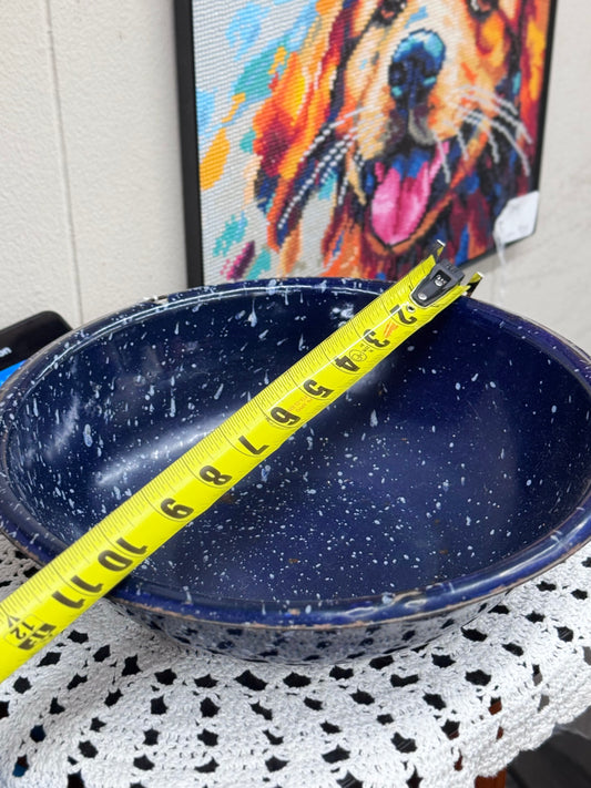 Blue Enamel Bowl