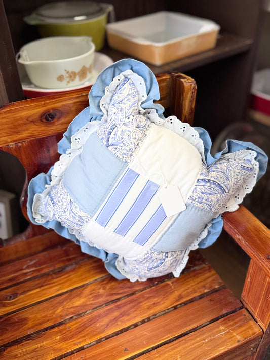 Blue Quilt Pillow