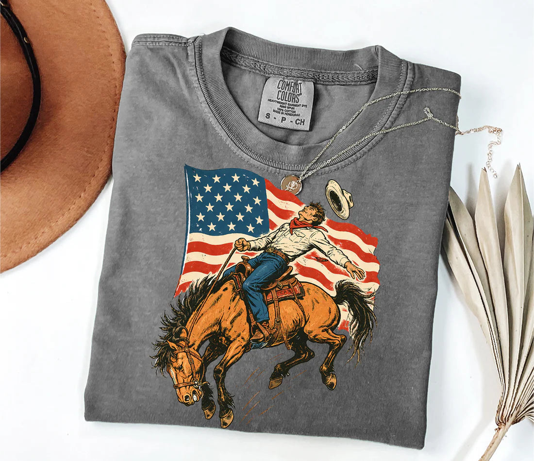 USA Cowboy  • ADULT Comfort Color T-Shirt
