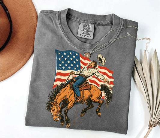 USA Cowboy  • ADULT Comfort Color T-Shirt
