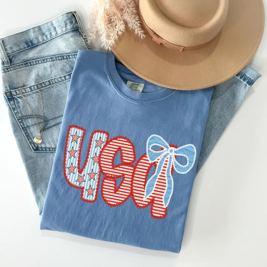 USA Seersucker  • ADULT Comfort Color T-Shirt