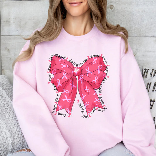 Breast Cancer Coquette • ADULT CREWNECK