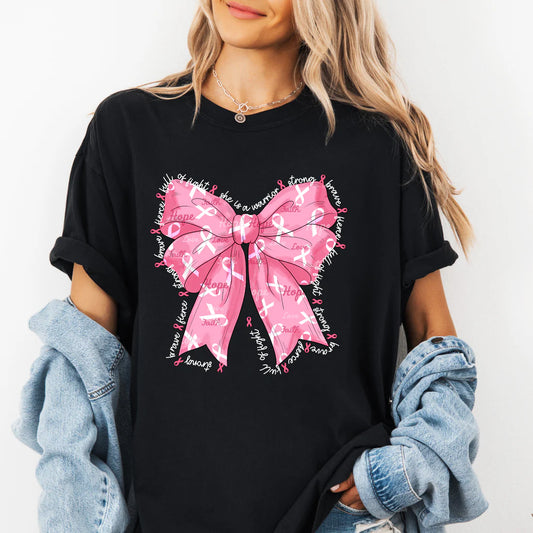 Breast Cancer Coquette  • ADULT Comfort Color T-Shirt