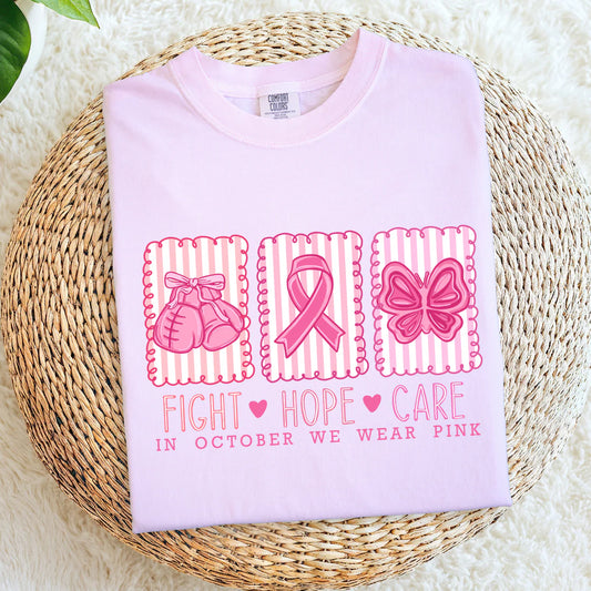 Fight Hope Care Frames  • ADULT Comfort Color T-Shirt