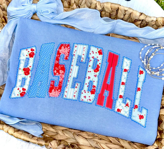 Baseball Lace  • ADULT Comfort Color T-Shirt