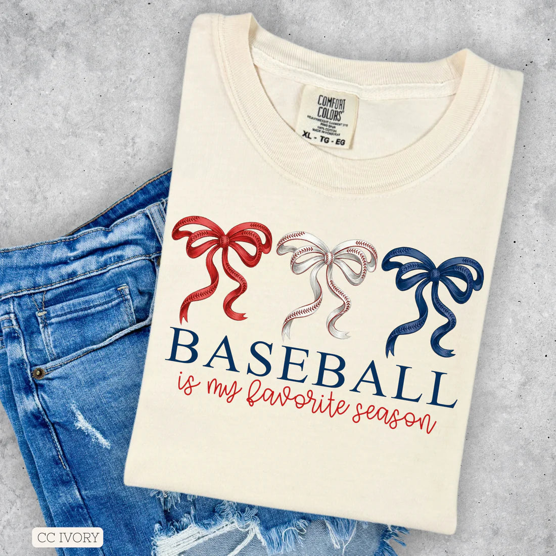 Baseball Favorite Season  • ADULT Comfort Color T-Shirt