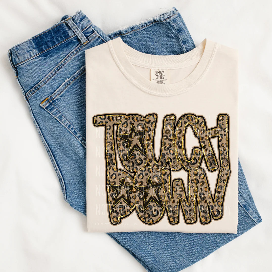 Touch Down Leopard  • ADULT Comfort Color T-Shirt