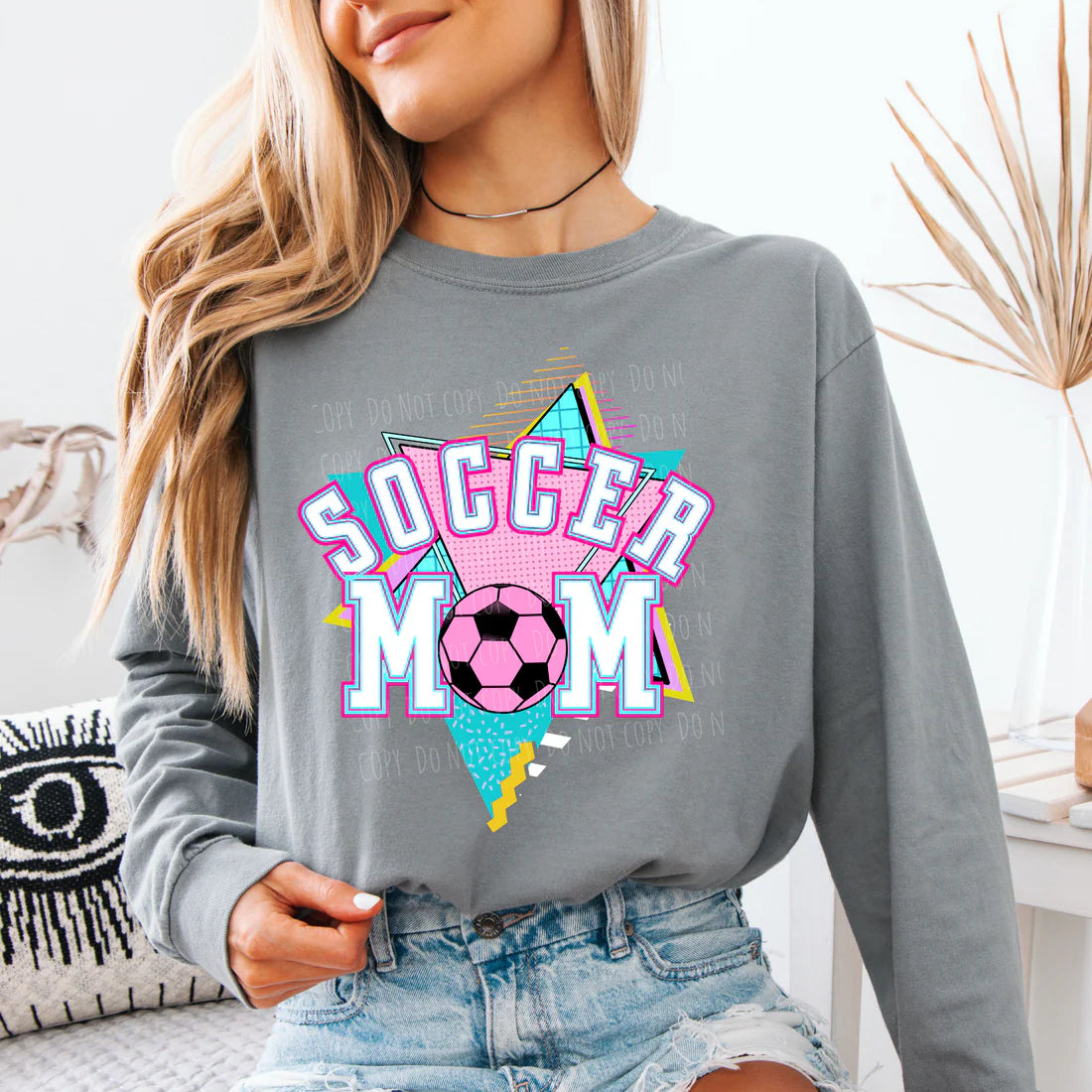 Nostalgic Soccer Mom  • ADULT Comfort Color T-Shirt