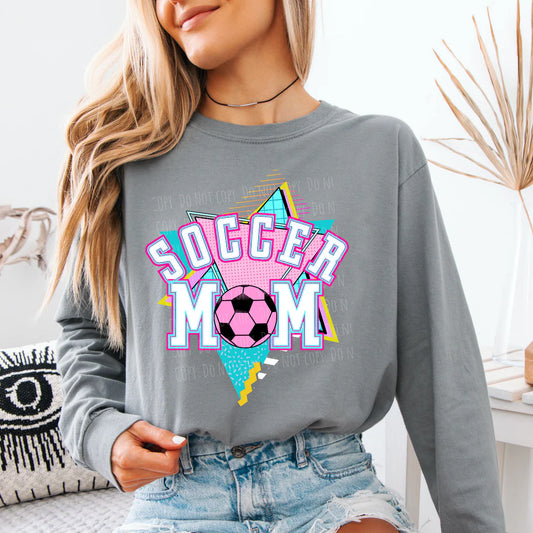 Nostalgic Soccer Mom  • ADULT Comfort Color T-Shirt