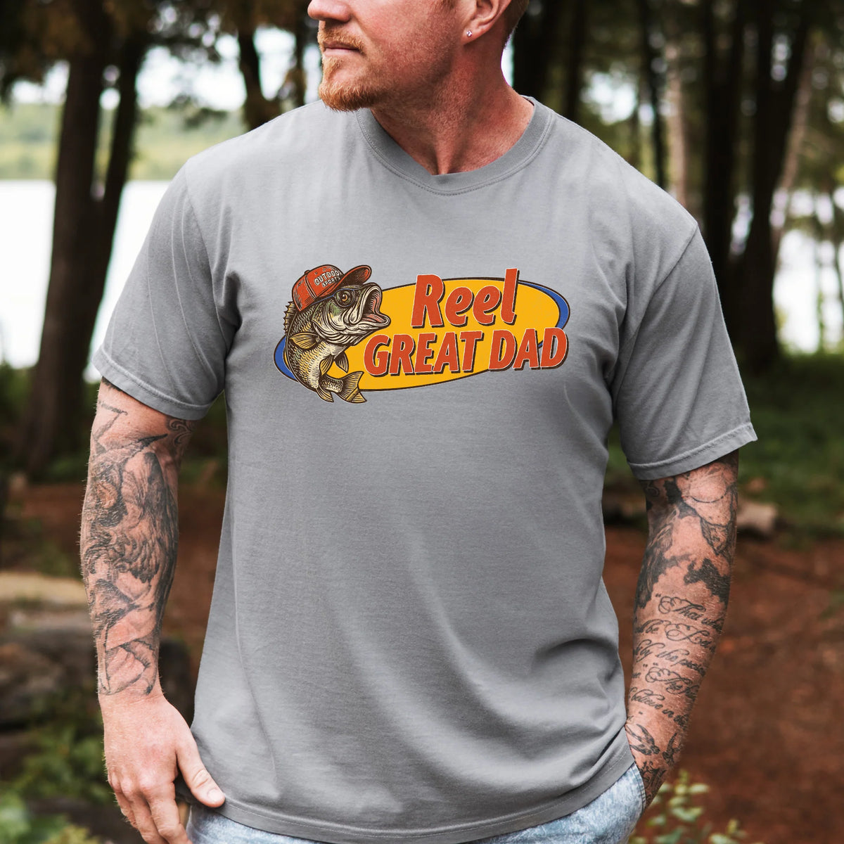 Reel Great Dad • ADULT Comfort Color T-Shirt